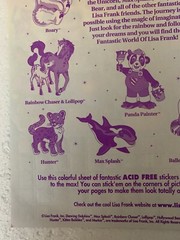 Vintage Lisa Frank Vintage Y2K Sticker Sheet Friends Holidays Alphabet S1273-01