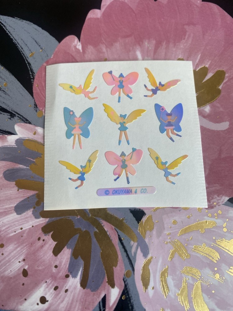 Pearly Micro Fairies Sticker Mod Roughly 2×2 Inches
