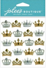 Crown repeats, 3D scrapbook sticker – Jolees 50-20912