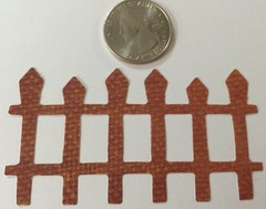 PICKET FENCE Die-Cut(6pc)3-1/4″ x1-3/4″Garden•Trees•Garden•Yard •Outside•Plants