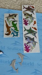 SEAWORLD Adventure Parks Epoxy Stickers & 58 other Stickers Scrapbook Pages NEW