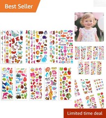 20 Sheets of Lightweight 3D Puffy Stickers – Ideal Gift for Creative Children!