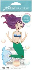 Jolee’s Boutique Poseable Mermaid 3D Sticker Planner Supply DIY Crafts