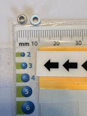 Stampin Up 109 pc WHITE Mini Eyelets 1/8 inch 3mm Hole Embellishment 2002