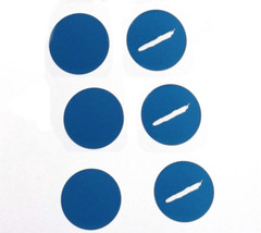 1000 Round Blue SCRATCH OFF STICKERS LABEL TICKET PROMOTIONAL GAME FAVOR