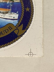River Cloud II 2 Round Vintage Stickers Transportation 3.5×3.5″ Boat Ship
