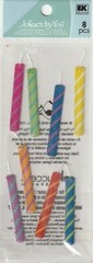 Jolee’s by You 3-D BIRTHDAY CANDLES Epoxy Stickers 8 pcs 81304 Fast FREE ship!