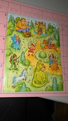 Vintage Hallmark Stickers Unicorn Castle Dragon Kingdom Palace 1 Sheet