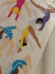 1 Mrs Grossmans Gymnastics Stickers Acrobatics Beam Parallel Bars Flip Dance