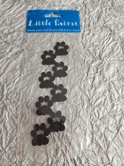 Paw Prints Dog Die Cut Laser Cut New – Little Extras Scrapbooking – Retired #23