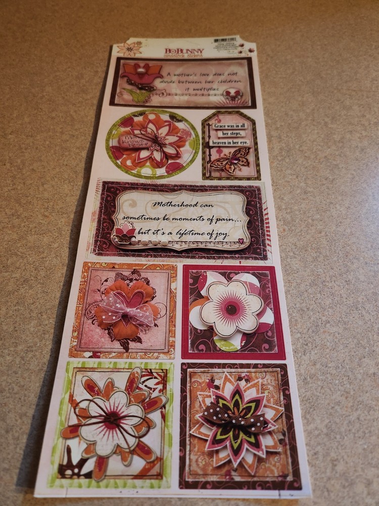 BoBunny~Mom Knows Best~Cardstock Stickers