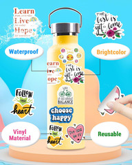 300 PCS Inspirational Stickers for Adults, Scrapbook Vision Board Supplies Motiv