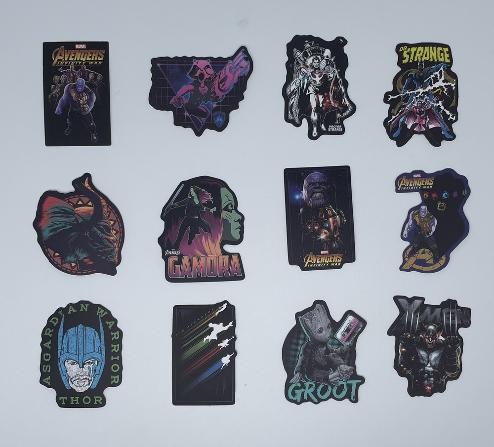 Stickers Decals Avengers X-Men Groot Dr Strange Gamora Thor Guardians (U32)