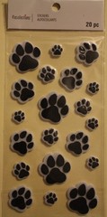 New Recollections Scrapbooking Stickers BLACK BEAR PRINTS dimensional