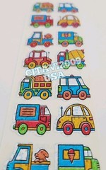 HAMBLY STUDIOS PRISMATIC STICKERS WORK VEHICLES CARS TRUCKS VINTAGE RARE.