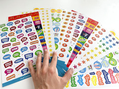 Teacher Reward Stickers – 1380 Pcs, 22 Sheets of Premium Reward Stickers, Colorf