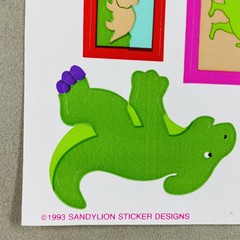 NEW Vintage 1993 Sandylion Sticker Activity Pack Dinosaur Art Class Museum