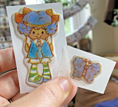 Vintage 80s Sticker Lot: Puffy Strawberry Shortcake And Pets Used Restored READ
