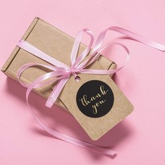 1000 Count Faux Glitter 1.5″ Thank You Stickers – Perfect for Gifts & Favors