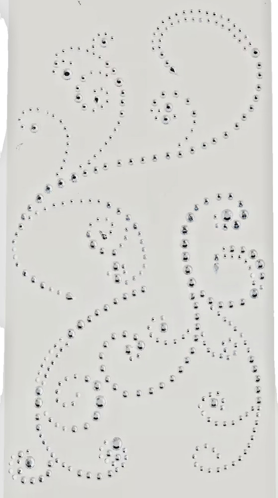 Swirls Flourish Bling Pearl Gem Border Accent Recollections Stickers