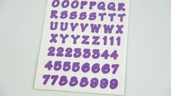 Colorbok Memory Craft 7/16″ Grape 15041 Scrapbook Letter Number Stickers