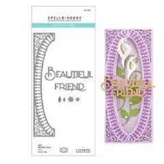 Spellbinders Metal Die – HALF SLIMLINE OVAL – S4-1198