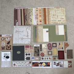 AUTUMN Themed Embellishments Kit