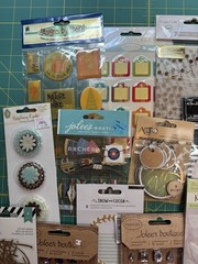 Assorted Scrapbooking Lot of 15+ Vellum Stickers Gems Acetate Words Epoxy
