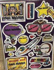 Vtg 1983 ANA MARIA Celebrity Stickers Sealed Mark I Name Stickers