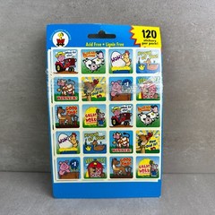 Vintage Stickers Carson-Dellosa Publishing Instructional Fair Parrot Stamp Farm