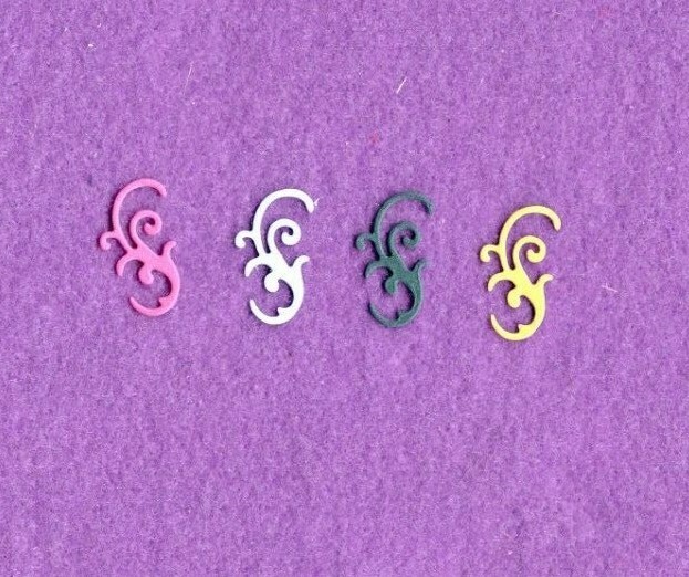 SMALL FLOURISH # 1 die cuts scrapbook cards