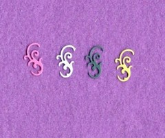 SMALL FLOURISH # 1 die cuts scrapbook cards