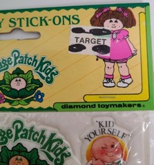 Cabbage Patch Kids Puffy Decal Stickers Stick-ons 1983 Sealed New