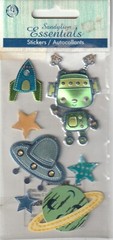 RARE! Sandylion Essentials 3D Stickers Robot SPACE Theme 23705 FAST FREE ship!