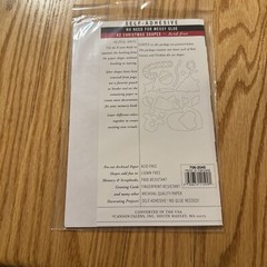 Lot of 3 Canson self-adhesive home decor die cut 42 Christmas scrapbooking craft