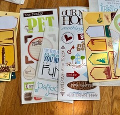 Lot of Scrapbooking Paper, Stickers, Die Cuts, Junk Journaling, Crafts, Origami