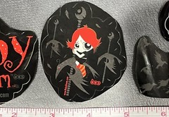 Vintage Hot Topic Ruby Gloom Doom Sticker Set Raven Crow Carousel Ride Name Dog