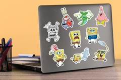 SPONGEBOB SQUAREPANTS VARIETY DIE CUT VINYL 50 CT STICKER PACK
