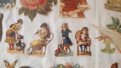 Fantastic Lot Antique Die Cut Scraps Dogs Cats Horses Children Birds 1800s