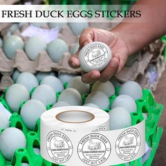 2Inch 500 Pcs Farm Fresh Duck Egg Stickers Unwashed Duck Egg Carton Labels – …