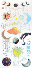 Shiny Foil Enamel Effect Sticker Sheet – Astrology Zodiac Signs