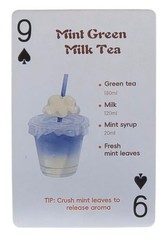 Milk Tea Recipes Mint Green Coconut Chocolate Cards Junk Journal Scrapbook S9