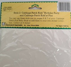 Cabbage Patch Kids Puffy Decal Stickers Stick-ons 1983 Sealed New