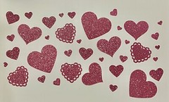450+ Super Fun Heart Die Cuts Mixed Pink Pack Valentines Embellishment/Ephemera