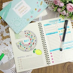 16 Pcs Journal Stencils Set – Time Saving Bullet Journaling