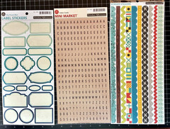 October Afternoon TREASURE MAP Banner, Brads, 12×12 Paper/Stickers Borders Washi