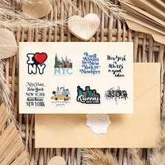 50 PCS New York Travel World Stickers NYC City Stickers Vintage Waterproof Vinyl