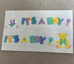 Mrs. Grossman’s Stickers Baby It’s a Boy 1/2 Sheet