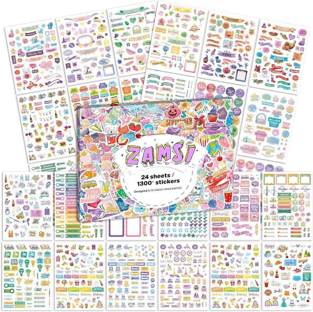 Aesthetic Planner Stickers for Fun Planning – 1300+ Cute Sticker Accessories