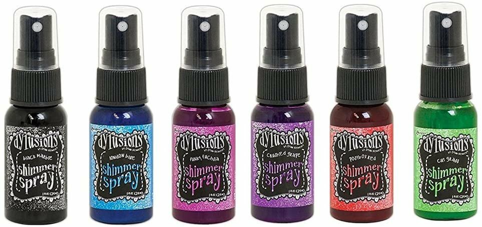 Ranger Dylusions Bold Shimmer Spray Bundle – Cut Grass, Funky Fuchsia,…